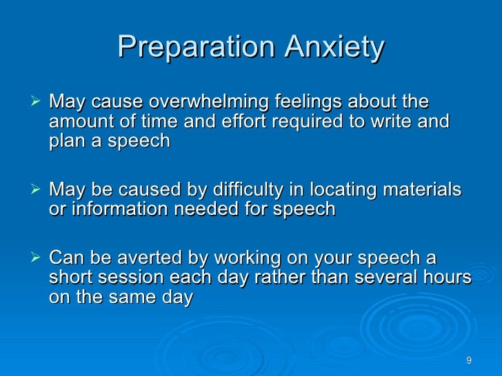 Chp3 managing speech anxiety Chp3 managing speech anxiety